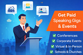 provide proven system for paid speaking gigs, tailored lead generation
