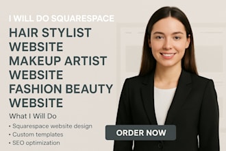 do squarespace hair stylist website makeup artist website fashion beauty website