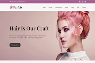 do squarespace fashion beauty website makeup artist website hair stylist website