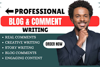 write 5 thoughtful 80 word comments for blog post, websites and give engagement