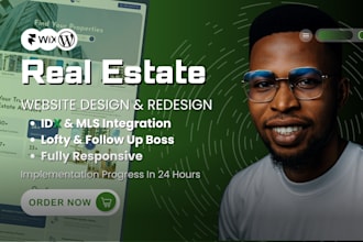 design real estate website idx website on wordpress wix website