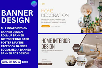 banner poster or flyer bill board banner design brochure