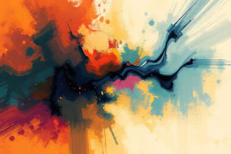 create abstract geometric digital art