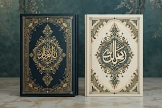 design arabic islamic book covers