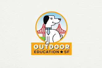 design vibrant puppy training company logo