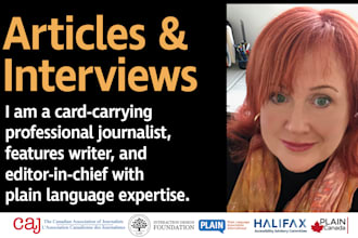 interview subjects and write a professional feature article