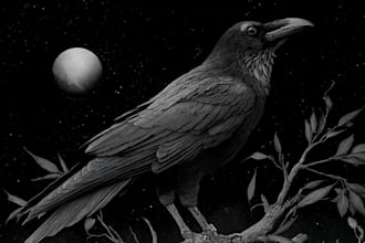 draw dark art animal illustration