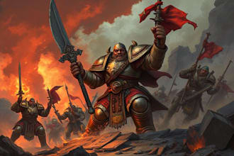 create warhammer illustration of you