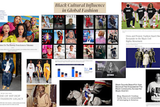 create a visual board, mood board, research board, trend board, color board