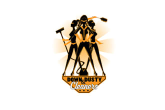 do fantastic strong logo for sisters in a cleaning business