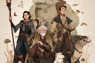 draw furry art, fursona, dnd furry character and anthro art