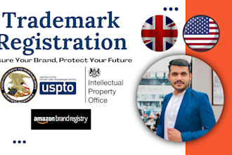 help with trademark registration USA, UK or canada and search
