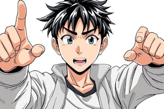 make japanese anime and manga illustration