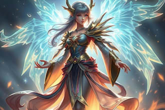 draw fantasy character or any character for you