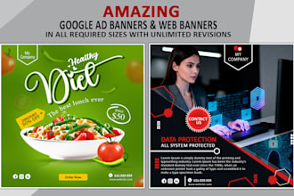 do creative google ad banners and web banner