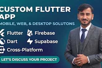 develop a professional flutter app with firebase or supabase