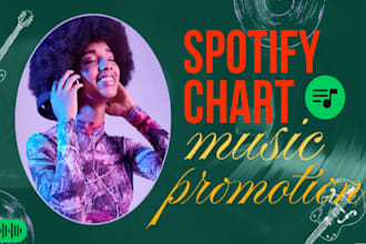 do your spotify music campaign, spotify chart with organic stream, spotify ads