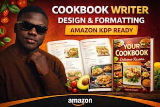 do cookbook formatting, cookbook design, be your cookbook writer