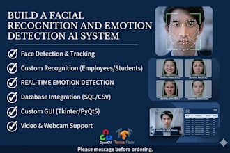 build a facial recognition and emotion detection ai system