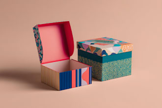 do packaging box design, mailer box, label design