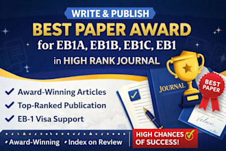 write and publish best paper award for eb1a, eb1b, eb1c, eb1