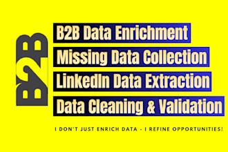 do b2b lead generation and b2b data enrichment