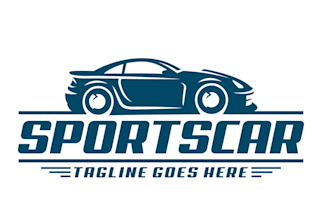 design a modern, creative automobile car logo