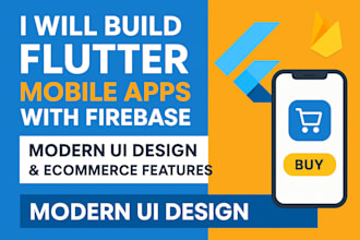 build stunning cross platform flutter apps with firebase and modern UI design