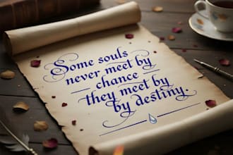 write deep emotional letters or quotes for your loved ones