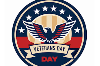 design beautiful veteran logo with free revisions