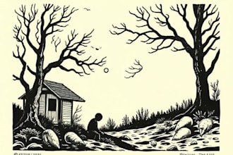 create a linocut illustration