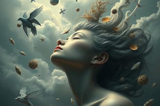 stunning illustration psychedelic, lifestyle, surrealism
