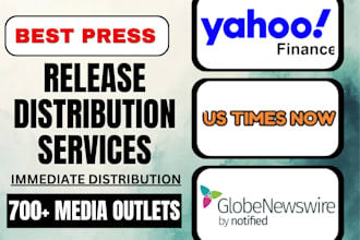 do press release distribution on yahoo finance, ustimesnow, digitaljournal