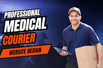 medical courier website logistics website milage website