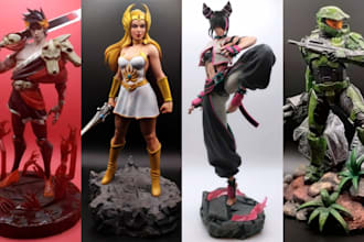print and paint your figure, anime, game, tabletop, etc