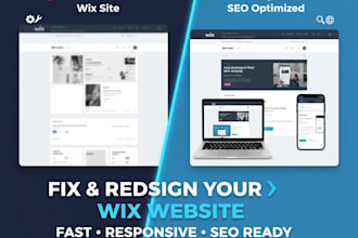 fix wix website issues, redesign wix site, and optimize wix studio SEO