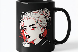 create a mug or coffee mug design