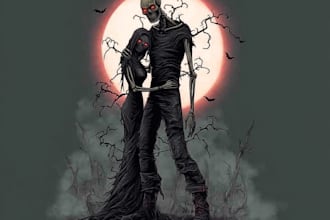 design fantasy horror and fantasy horror couple character