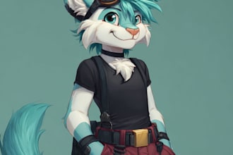 draw your fursona, furry art or anthro character for you