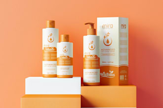 create premium label design and packaging design for skincare, cosmetic
