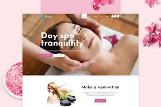 build spa center website design