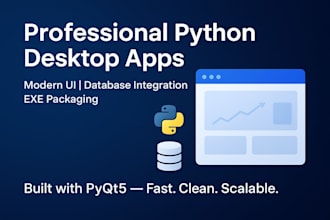 develop a professional python desktop application using pyqt5