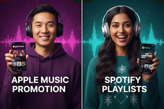 promote your christmas song on spotify and apple music playlists