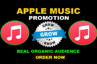 grow your apple with genuine promotion for real streams and active listener