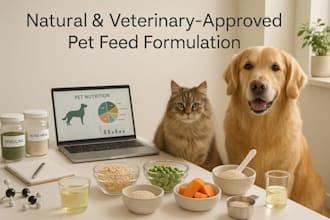formulate pet feed, as a certified veterinarian for your pet