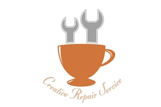 design awesome coffee equipment repair company logo