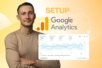 setup google analytics or ga4 on your website