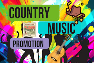do organic music promo, USA, UK country music promotion to targeted audience