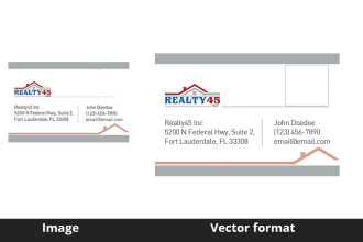 convert your business card in vector format