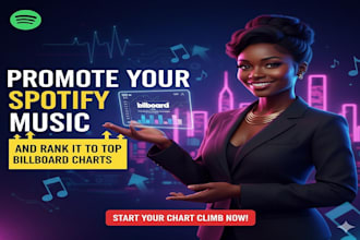 promote your spotify music and rank it to top billboard charts